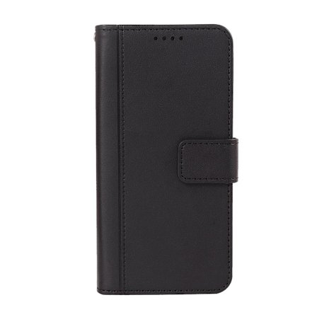 Samsung S8 Wallet Case / Læder Mobiltelefon Cover - 2 Kort + ID - SORT Sort