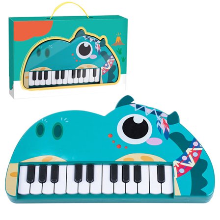 Barn Piano Tangentbord 22 Tangenter Cartoon Multifunktionell Småbarn Piano Leksak Tangentbord för Pojkar och Flickor