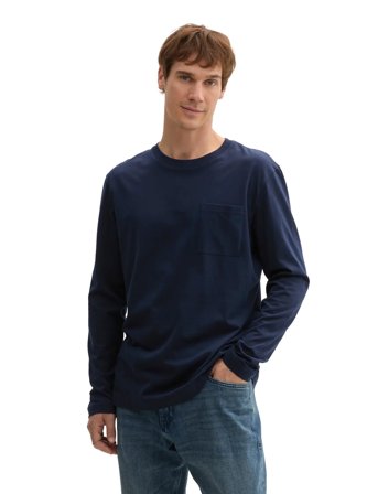 Tom Tailor Basic Longsleeve - Navy - S