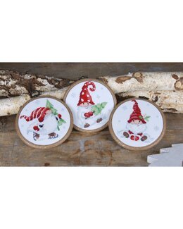 Broderikit Billeder Nisser 3-pak - Vervaco