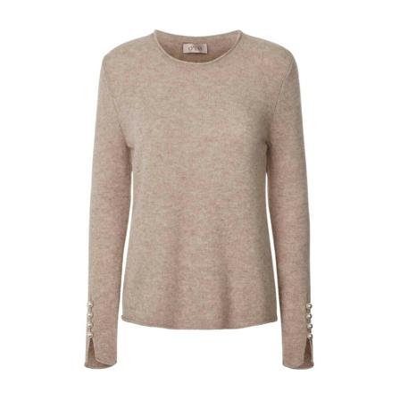 O'tay, Abbelone Sweater Beige, Dames, Maat:L,wol