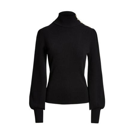 Ralph Lauren, Turtlenecks Zwart, Dames, Maat:S