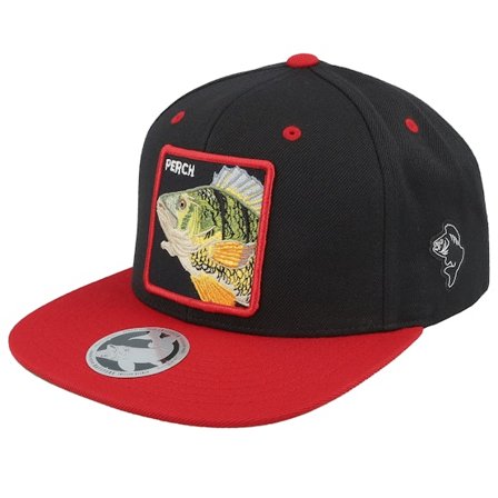 Skillfish - Schwarz snapback Cap - Perch Box Black/Red Snapback @ Hatstore