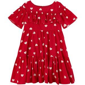Monnalisa White All Over Patterned Dress 5 Years - Dresses - 5 years - Red