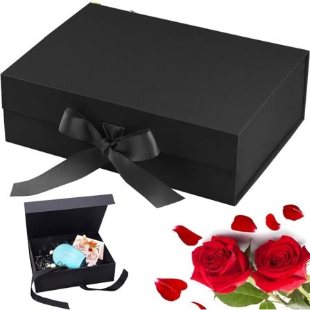 Sløyfe gaveeske (23 x 17 x 7 cm), papireske med sløyfe