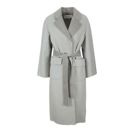 Nenette, Belted Coats Grijs, Dames, Maat:M