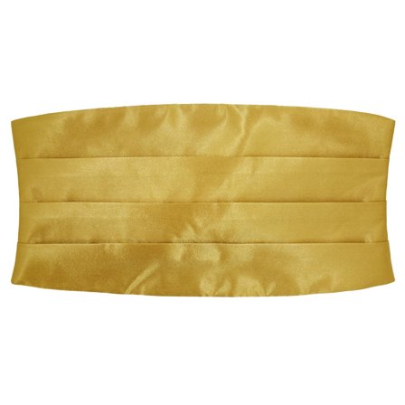 Ceinture de smoking classique dorée lustrée pour hommes - Ceintures de smoking
