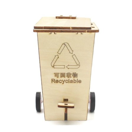 Skraldespand Model Nr. 1 Videnskab og Teknologi Små Produktion Flip Affaldsspand Student Videnskabeligt Kreativt Gør-det-selv-materiale