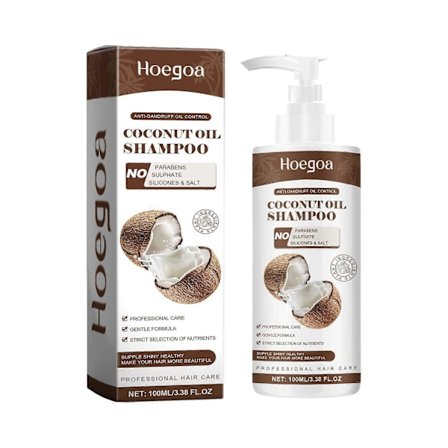 Kokosnøtt Anti-flass, Rengjør og masser hodebunnen, Fjern flass, Nær håret, Styrk håret, Pleie og