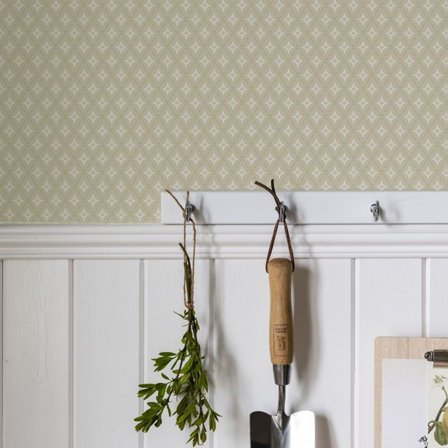 Duro Tapet, Lillstjärna 680-05 Blommor & Blad, L, Ljusgul, Färg & tapeter