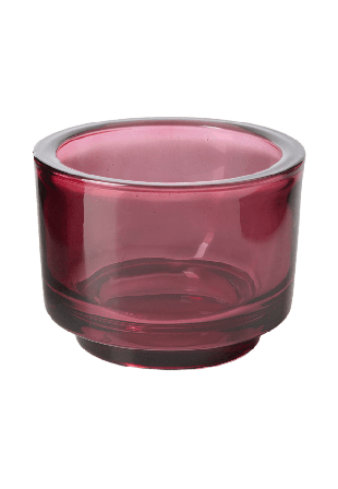 Åhléns Home Ljuslykta i glas MIKKO 7 cm Ljus & ljusstakar Röd ONESIZE