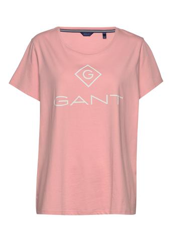 Lock Up Ss T-Shirt T-shirts & Tops Short-sleeved Rosa GANT