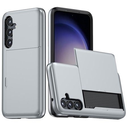 Samsung Galaxy S24 Skal med glidkortshållare - Grå