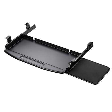 Ulosvedettävä näppäimistöhylly, jossa on hiiripinta työpöydän a