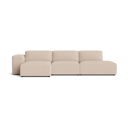 Soma Chaiselongue-Sofa, links | Open end, Montreal Beige, einfarbig, modernes Design, bequeme Polsterung, hochwertiger Stoffbezug, Höhe 75cm