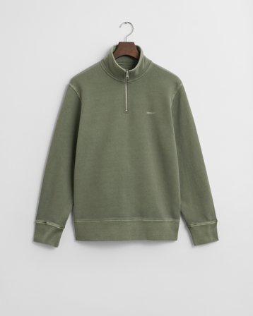 GANT Herren Sunfaded Sweatshirt mit Reißverschlusskragen (XXXL) Grün