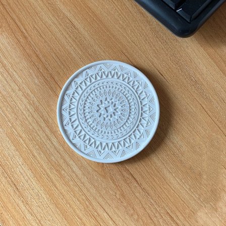 Diatomitt Isolert Matte Brikker HVIT