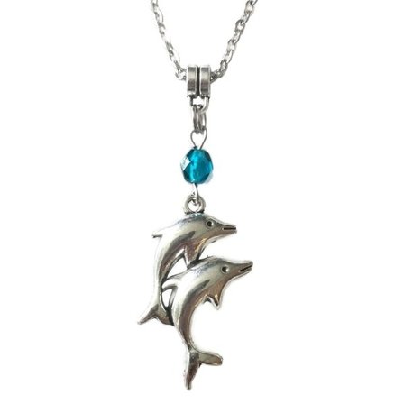Necklace - Dolphin - Turquoise - Bead