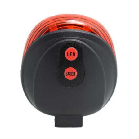 Sykkelbaklykt Sikkerhetsadvarsel RØD