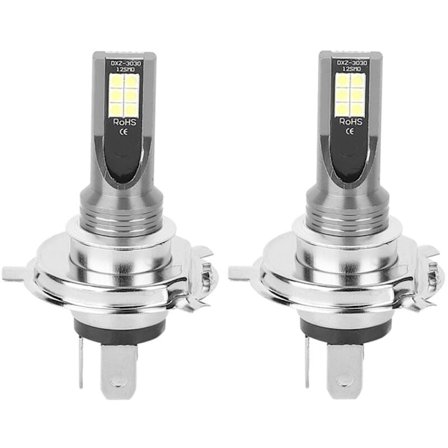 2 stk. 3030‐12LED 24W LED Tågelygte foran til bilmotorcykel H4 holder