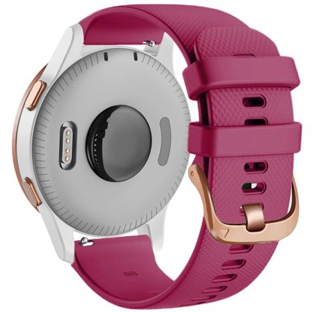 18mm 20mm Armband för Garmin Venu Sq 2 Plus Vivoactive 4S Smartwatch Armband Armlänk Venu 3S 2S Vivoactive 3 5 Ersättningsarmband Fuchsia 20mm