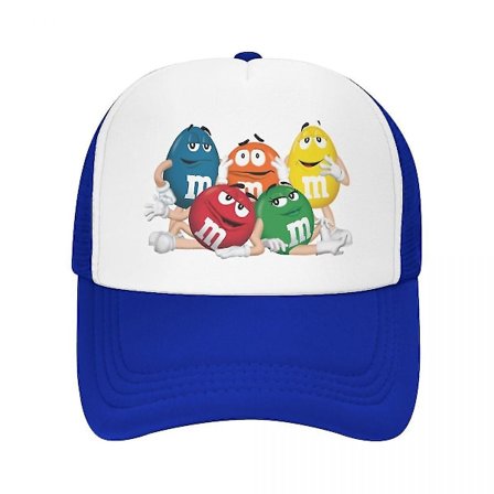 Personlige M&M's Chokolade Baseball Cap Udendørs Herre Dame Justerbar Sjov Candy Meme Trucker Hat Forår (FMY)