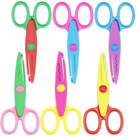 Saxset med 6 stycken, Pappersaxar, Säkerhetshantverkssaxar för P