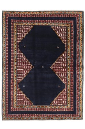 Annodato A Mano Gabbeh Kashkooli Tappeto 175X230 Di Lana Nero/Marrone