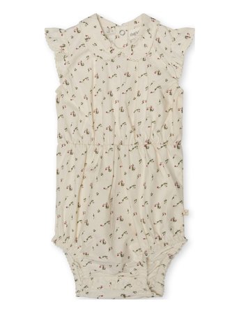 Cuba Bodystocking Woven Bodies Short-sleeved Beige That's Mine*Betinget Tilbud