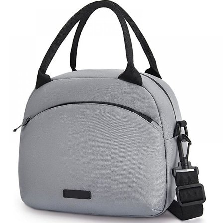 Isoleret madkasse til kvinder, multifunktionel bærbar madkasse, isoleret taske, Bento-taske til arbejde, picnic, grå