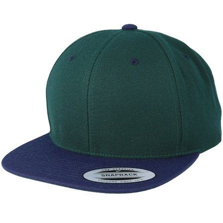 Yupoong - Paars snapback Cap - Spruce/Navy Snapback @ Hatstore