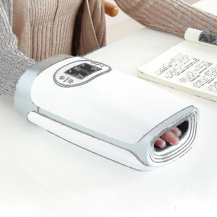Elektrisk Håndmassage Enhed Varme Luftkompression Palm Massager Skønhed Finger Håndled Spa Afspænding Smertelindring Venner Familiens Gave
