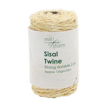 Kaksisäikeinen sisalköysipuola, pieni koko, 125g/35m, yksi koko sopii kaikille, yksi väri, C.