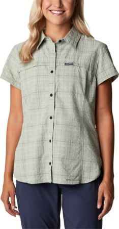 Columbia Montrail Women ́s Silver Ridge Novelty Ss Shirt Women short-sleeved shirts Green S