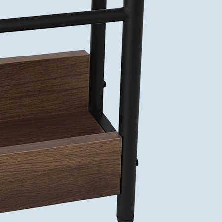 Sidebord med USB-porte og strømudtag