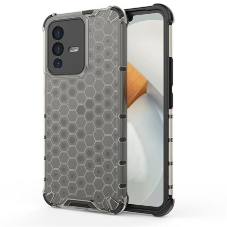 Honeycomb-kasse pansret cover med en gelramme Vivo V23 5G sort