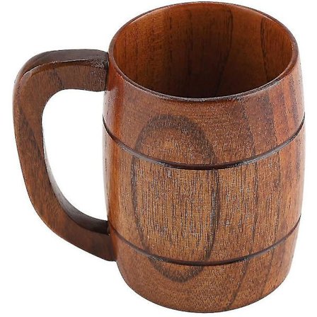 350ml Træøl Krus Retro Drikkevarer Vin Kaffe Kop