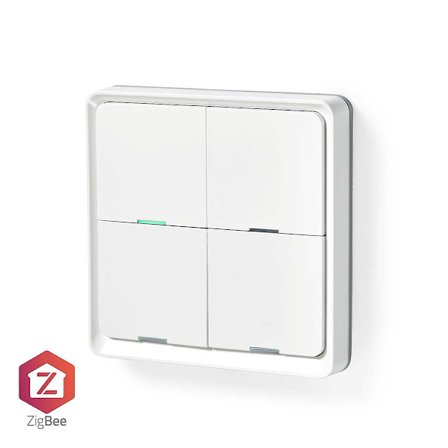 SmartLife Strømbryter | Zigbee 3.0 | Veggmontert | Android / IOS | Plast | Hvit