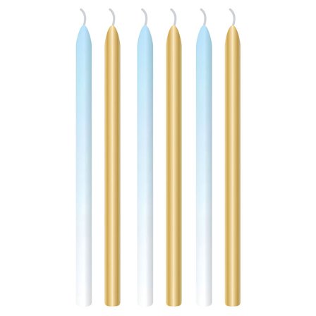 Kakelys 1st Birthday Ombre Lyseblå