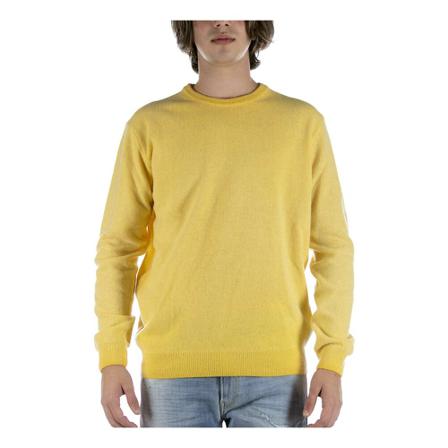 BomBoogie, Round-neck Knitwear Geel, Heren, Maat:XL