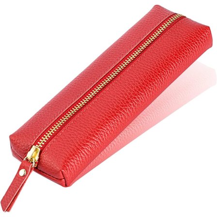 Kompakt penalhus i læder, penalhus til voksne, blødt penalhus