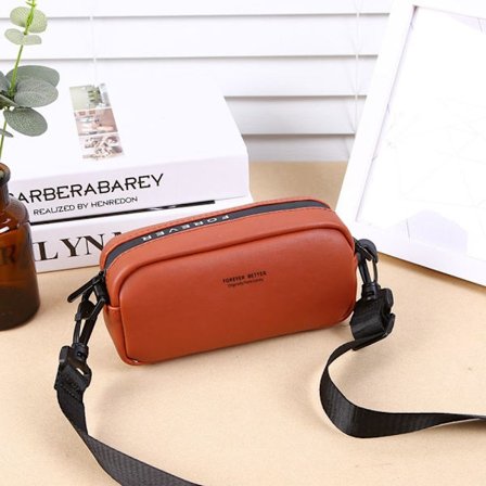 Håndvesker i skinn Skulderveske BRUN