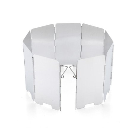 Hopfällbart Vindskydd för Gasolkök - Lätt Aluminium