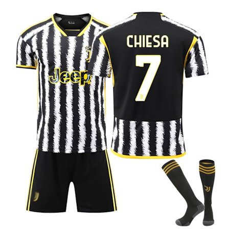 24 Juventus Home Correct fotbollströja för vuxna barn NO.7with socks 16