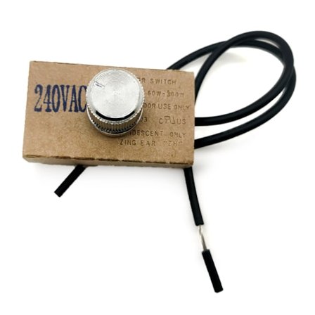 120V/240VAC 300W Lamprotär Dimmer On/Off-brytare Hastighetsregulator LED Steglös Dimmerbrytare Ersättning Reparation