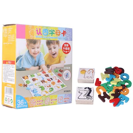 Bokstavskort ABC Montessori pedagogiska leksaker presenter till småbarn i åldern 3-5 år förskoleinlärningsaktiviteter