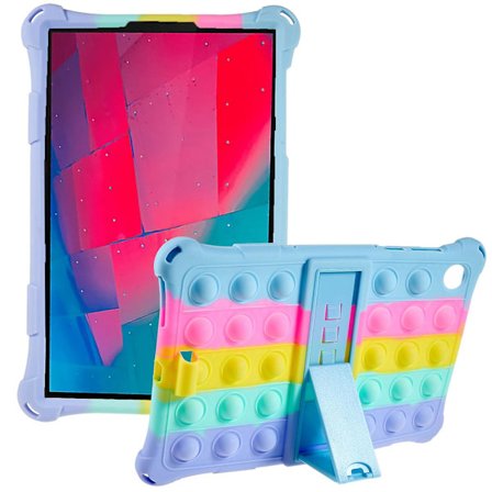 Tablettdeksel med pop-it fidget-leketøy for Lenovo Tab M10 HD Gen 2 TB-X306X - støtdempende, med PC-støtte