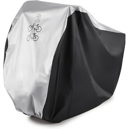 Cykelskydd för 2 Cyklar 190T Nylon Vattentätt Cykelskydd Dubbel 2 Cykel Scooter