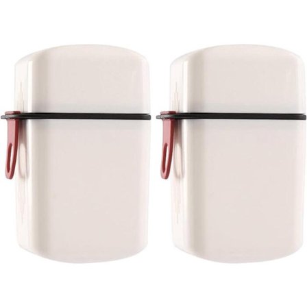 ING Sæbeskål med 2 stk. 12 x 7 x 4,5 cm Sæbeholdere Praktisk Sæbeskål Aftageligt Tilbehør Nem at Rengøre Holder Sæben Tør Sæbeboks Plast og Hvid