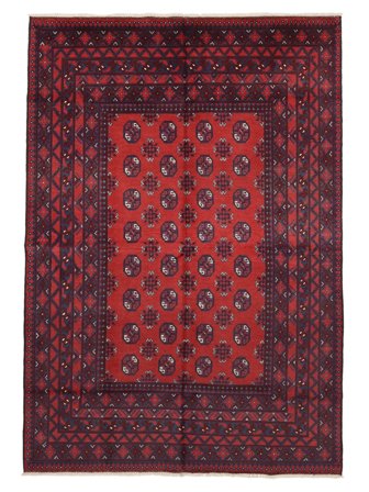 Alfombra Oriental Afghan Fine 174X248 Negro/Rojo Oscuro (Lana, Afganistán)